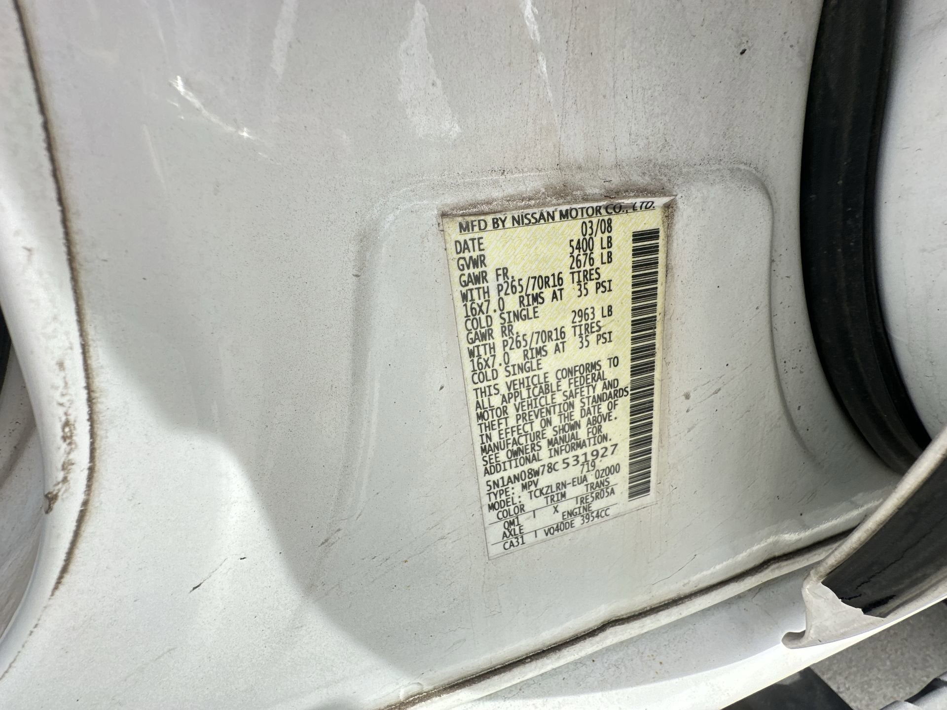 2008 Nissan Xterra S